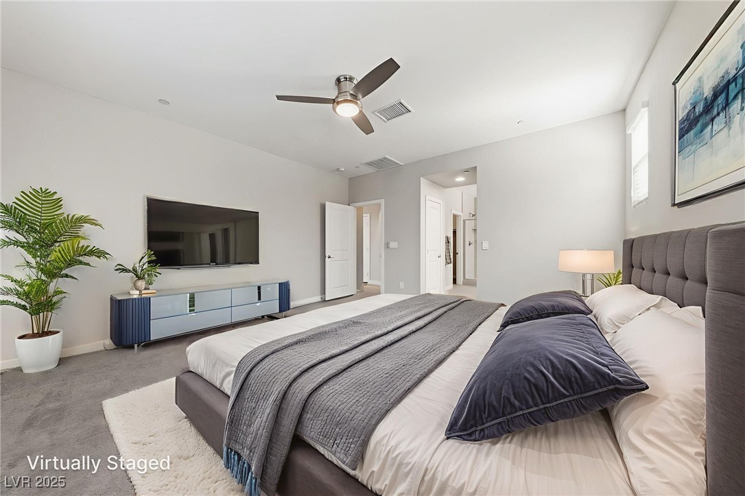 5 Lilla Rosa Street Henderson, NV 89011 - Photo 18 of 25 VIRTUALLY STAGED DOWNSTAIRS PRIMARY BEDROOM