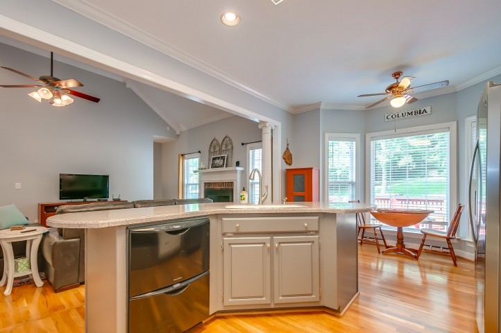 1169 Rip Steele Road Columbia, TN 38401 - Photo 14 of 42 a kitchen with a stove a refrigerator and a view of living room