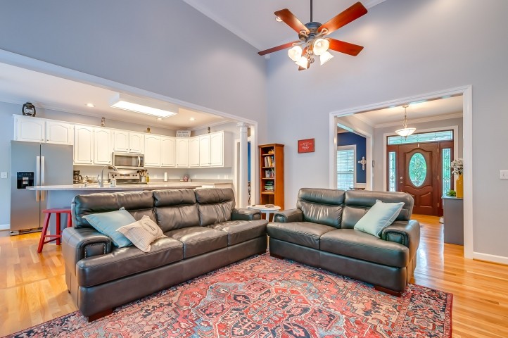 1169 Rip Steele Road Columbia, TN 38401 - Photo 20 of 42 a living room with furniture and kitchen view