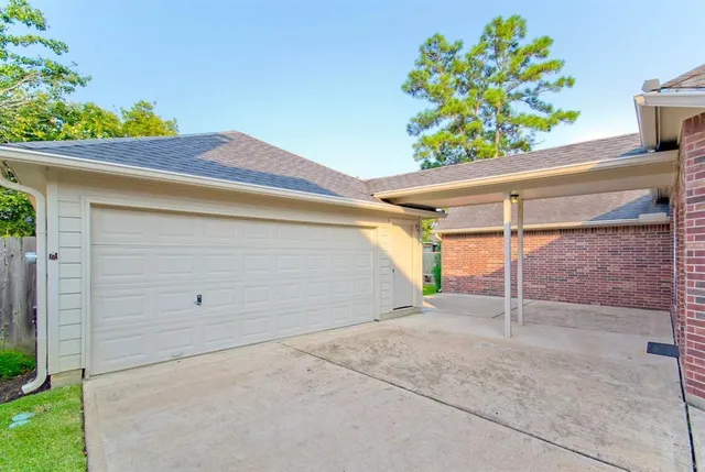 a backyard of a house