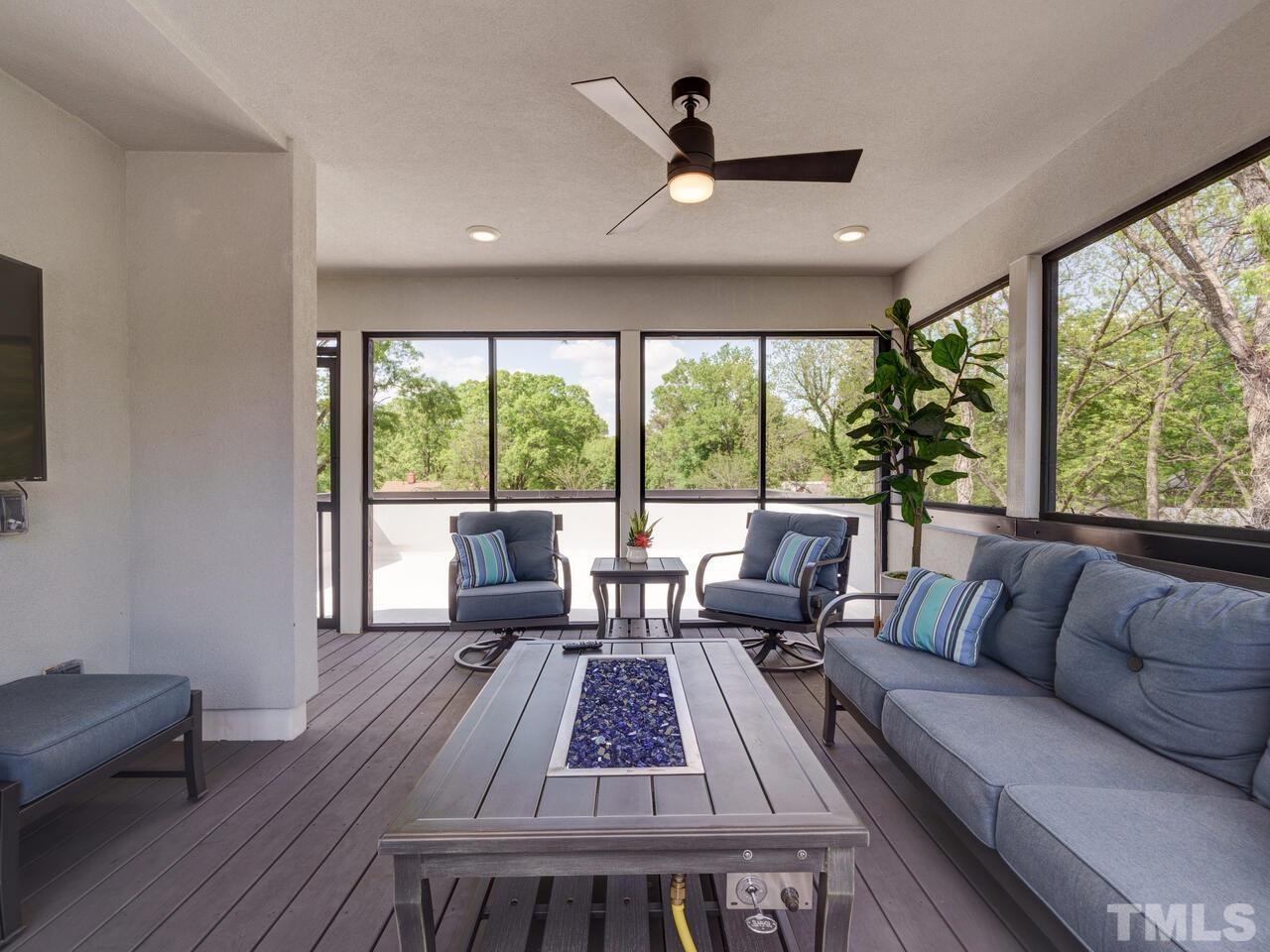 220 Hargrove Street Durham, NC 27701 - Photo 46 of 76 a living room with furniture and a large window