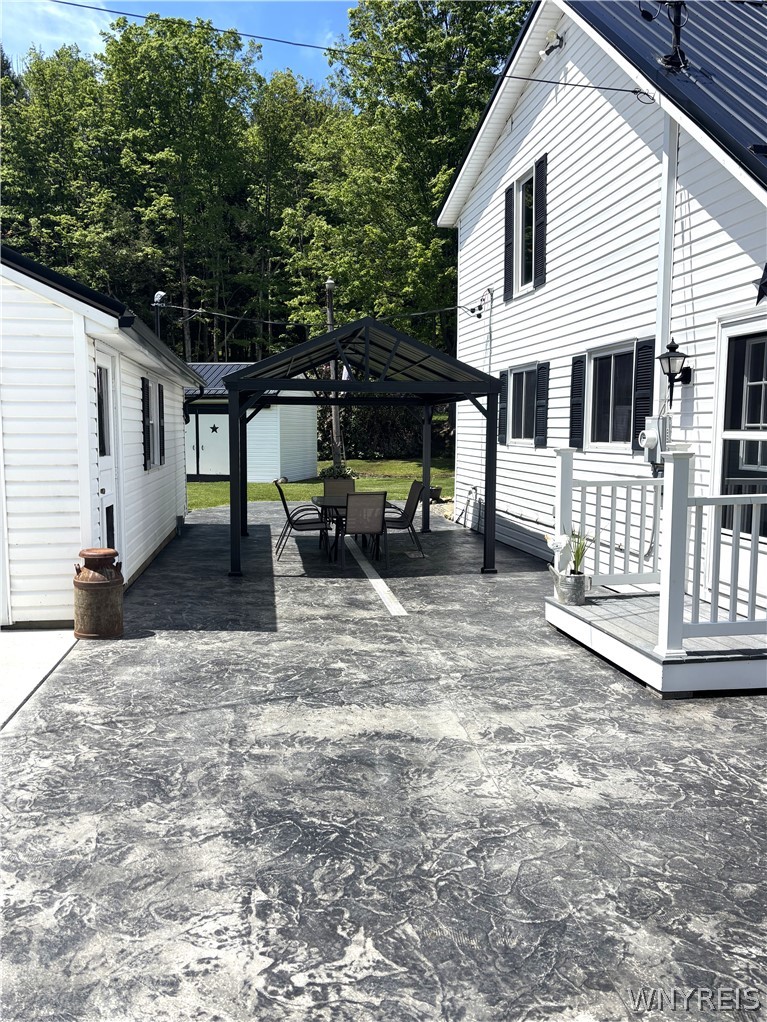 11806 Wyandale Road Concord, NY 14141 - Photo 2 of 34 Stamped concrete patio and gazebo