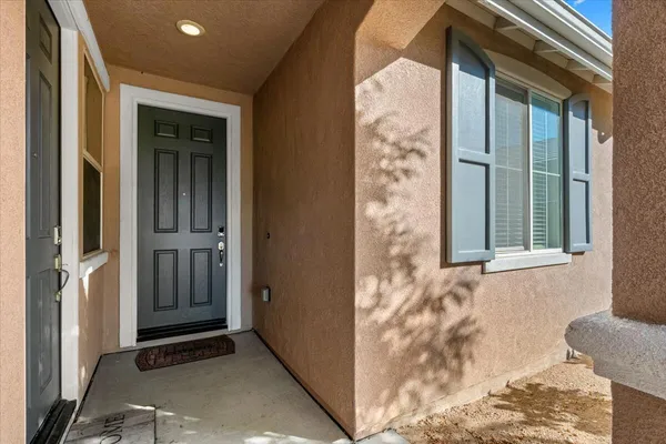 a view of front door of house