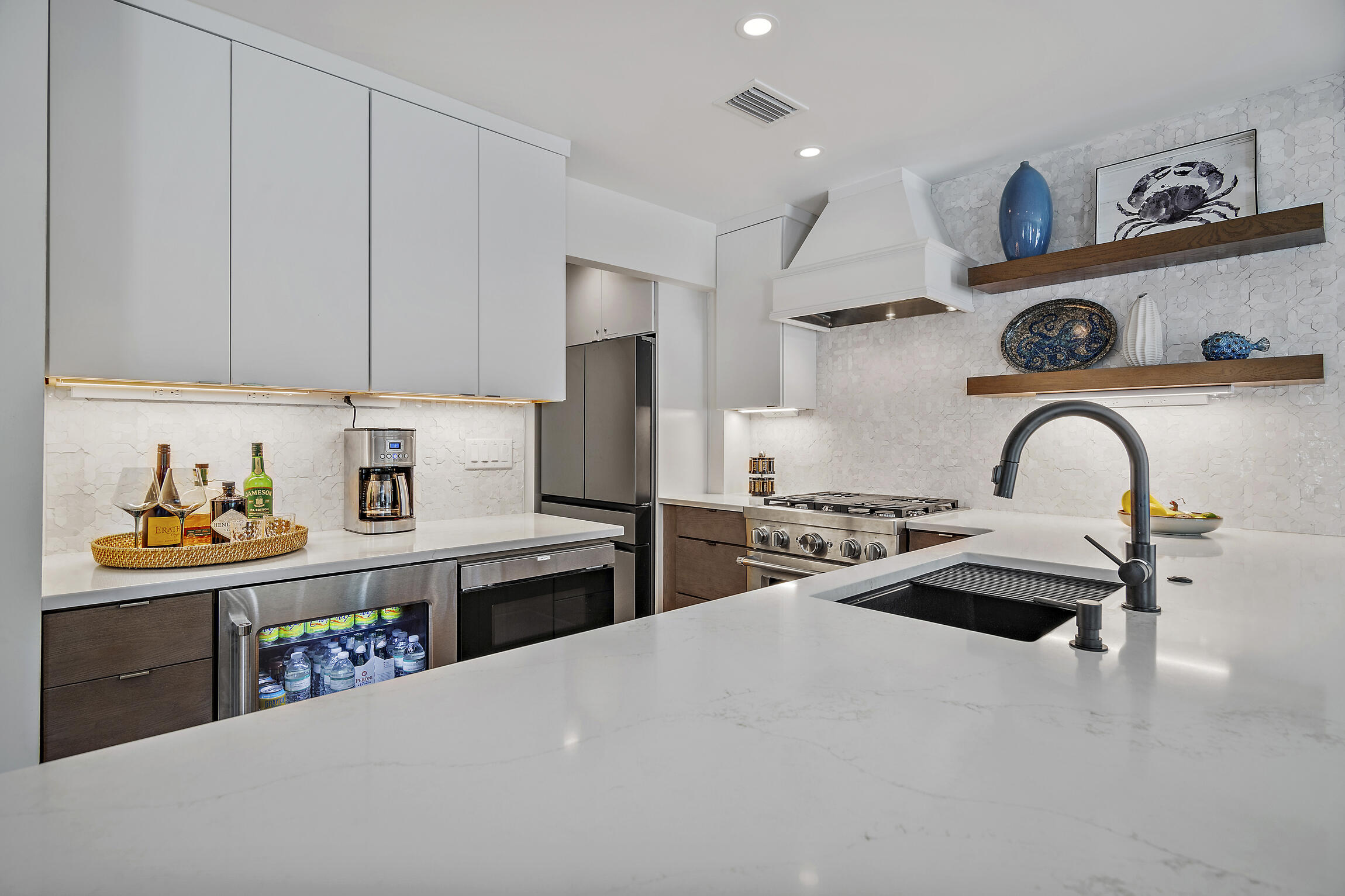 255 Blue Mountain Road, Unit 8 Santa Rosa Beach, FL 32459 - Photo 19 of 53 a kitchen with stainless steel appliances a sink a stove and a refrigerator