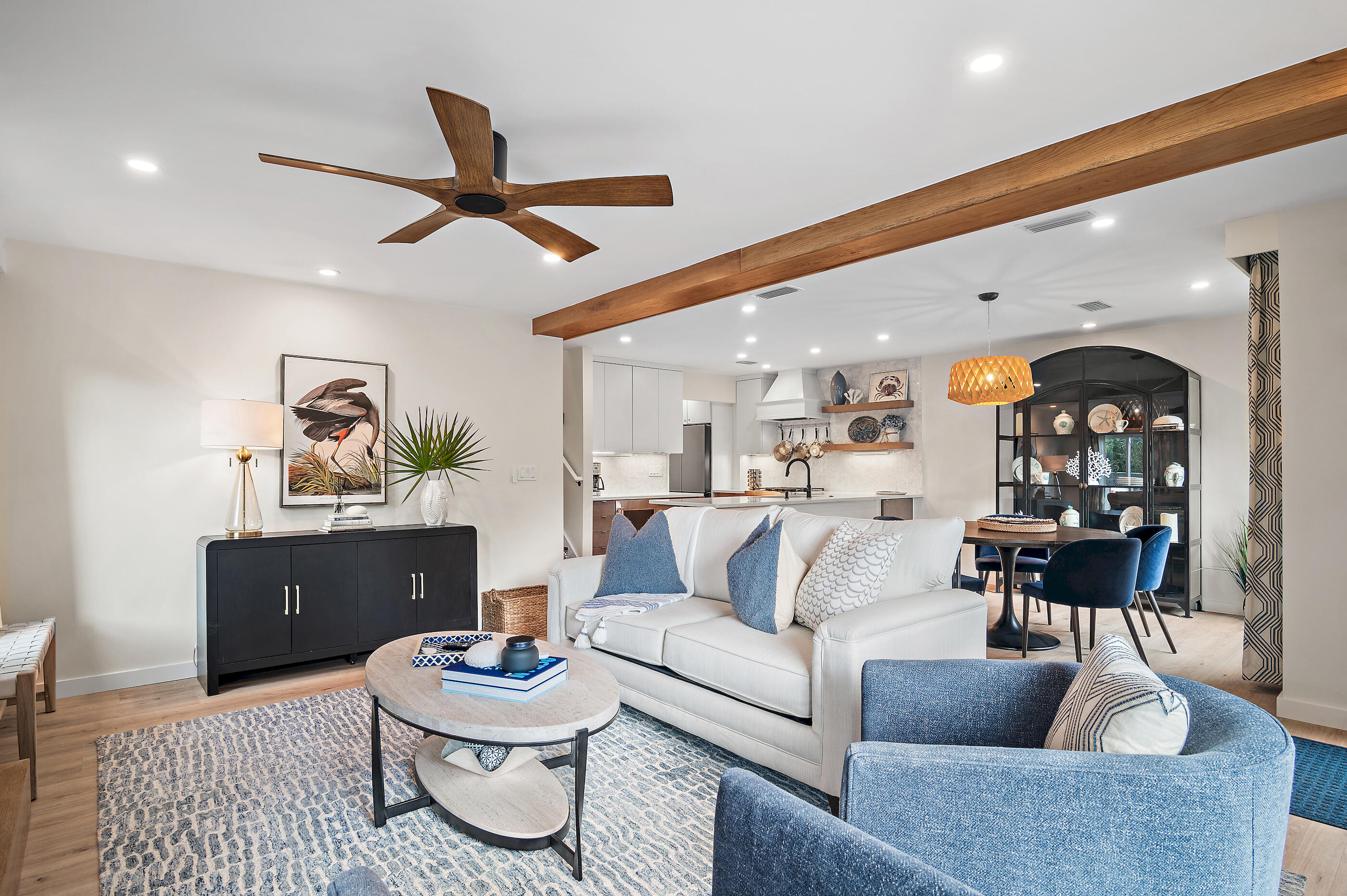 255 Blue Mountain Road, Unit 8 Santa Rosa Beach, FL 32459 - Photo 6 of 53 a living room with furniture and a wooden floor