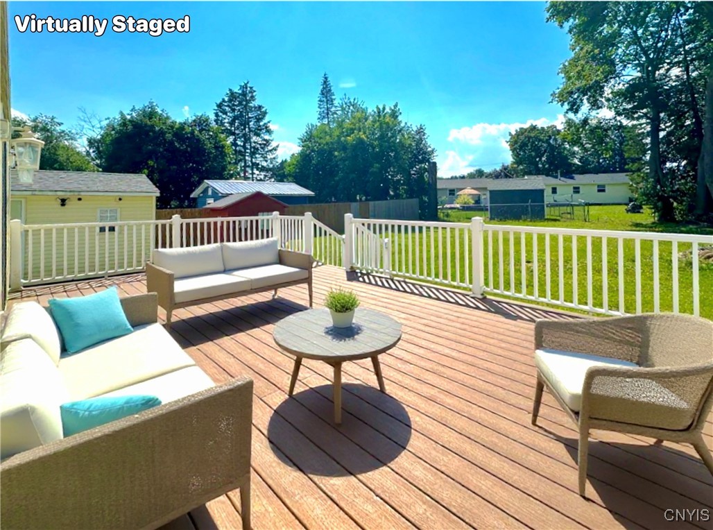 439 Van Dyke Road Utica, NY 13502 - Photo 37 of 42 Virtually staged back deck