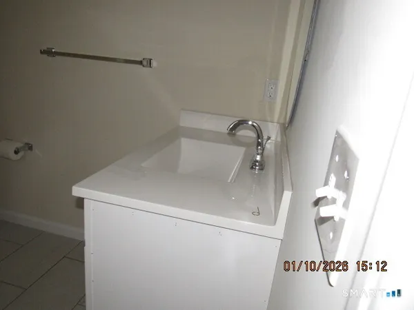 a close view of water heater room