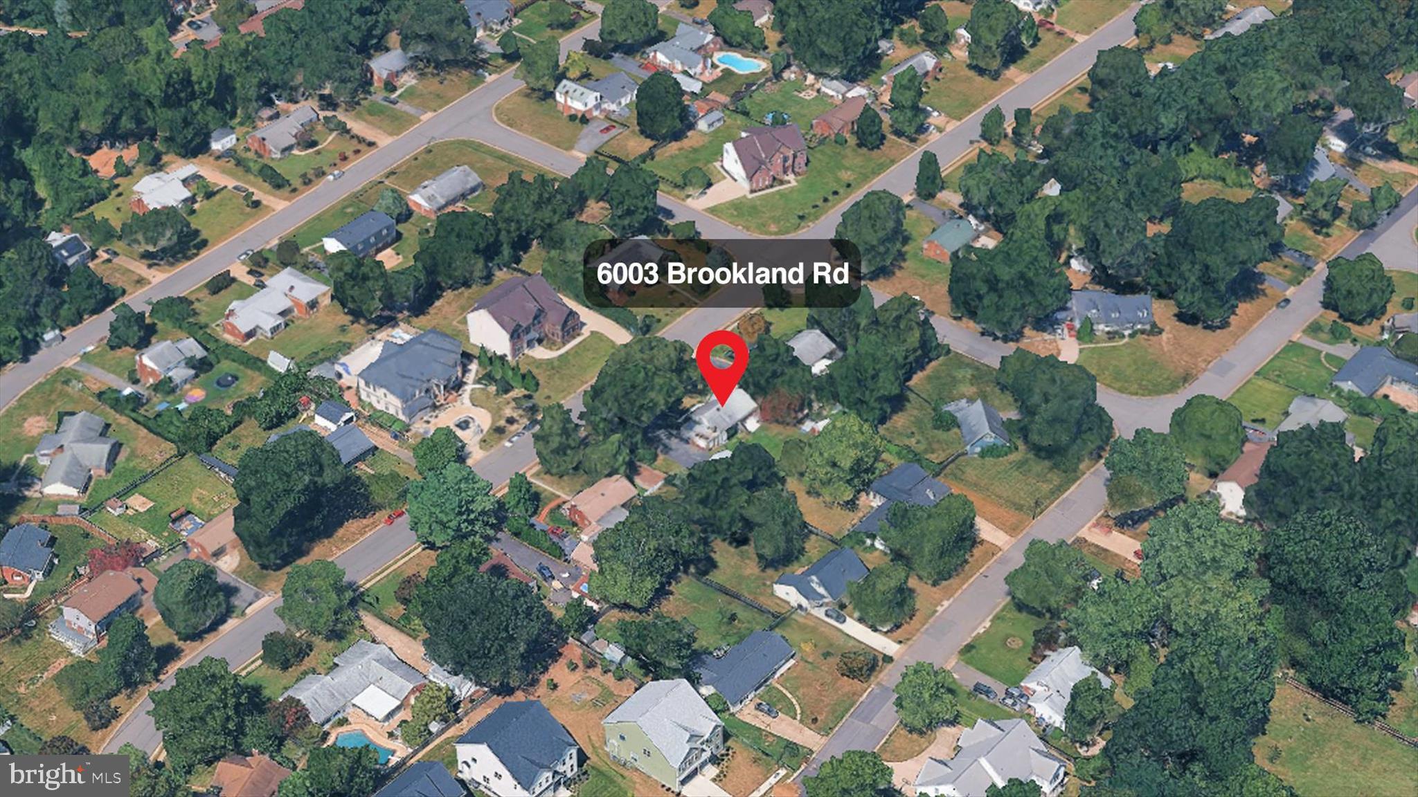 6003 Brookland Road Alexandria, VA 22310 - Photo 7 of 26 an aerial view of residential houses with outdoor space