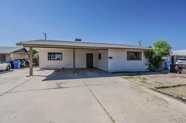 a view of a house with a patio