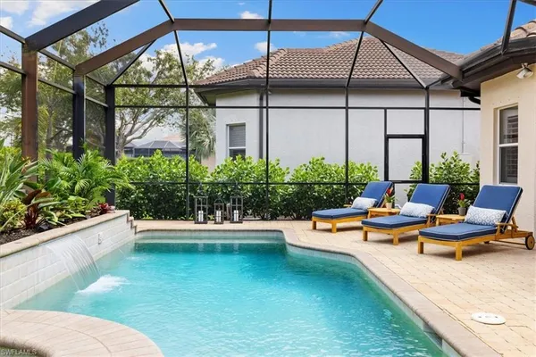 a outdoor view with a sitting space