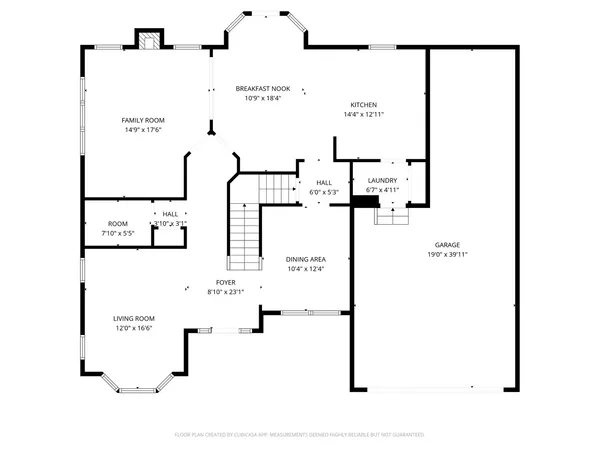 a picture of a floor plan