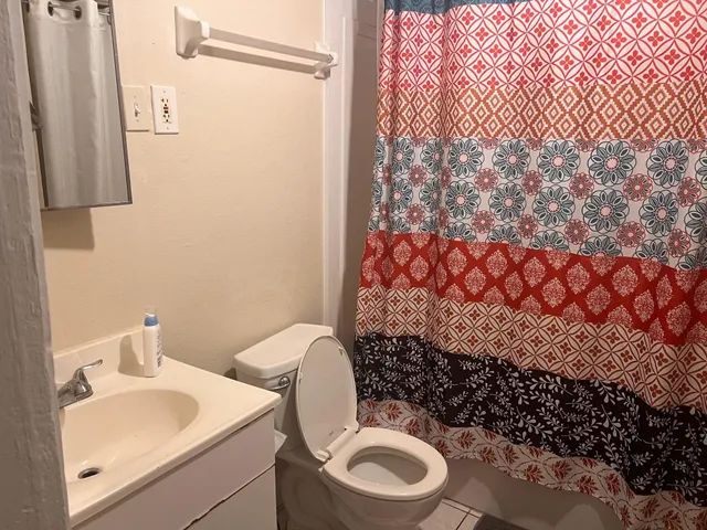 a bathroom with a sink and a toilet