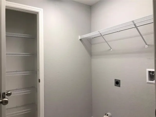 a view of a walk in closet