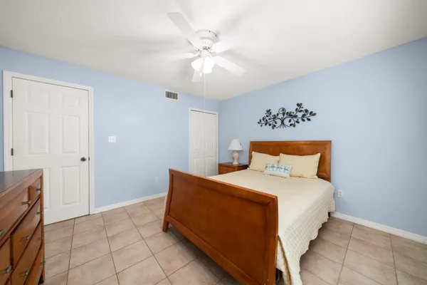 a view of a lake with a houses