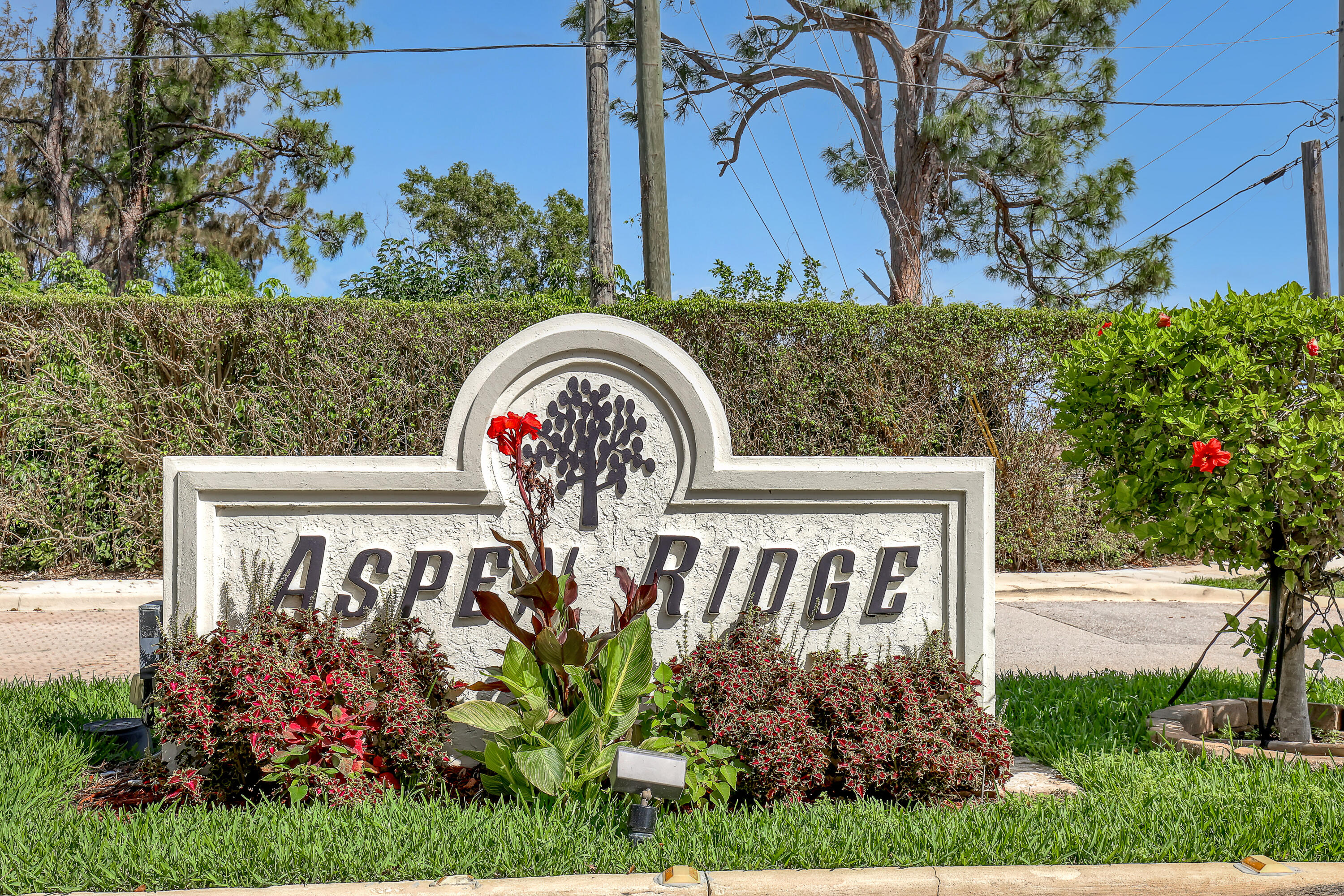 5770 Aspen Ridge Circle Delray Beach, FL 33484 - Photo 60 of 60 Entrance sign to Aspen Ridge