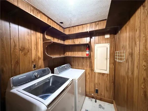 a room with storage and utility