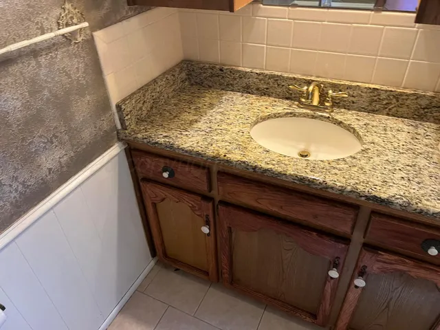 a view of a lake with a mountain