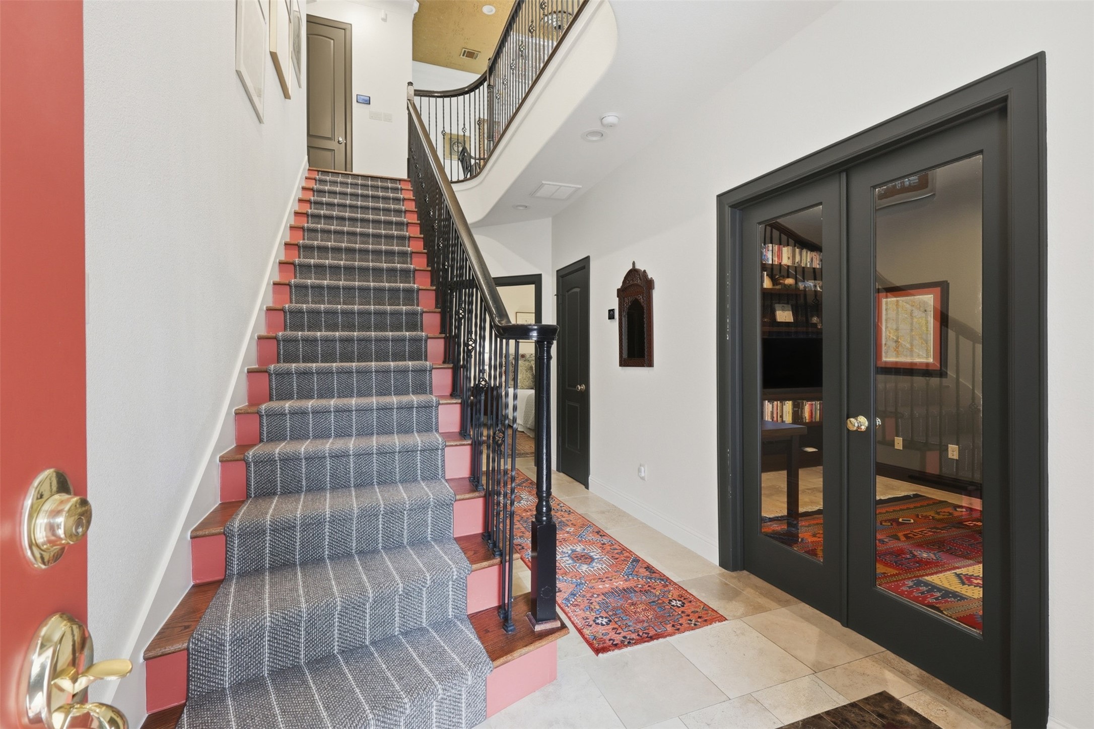 1956 Welch Street Houston, TX 77019 - Photo 13 of 29 Welcoming first floor entry with office and secondary bedroom
