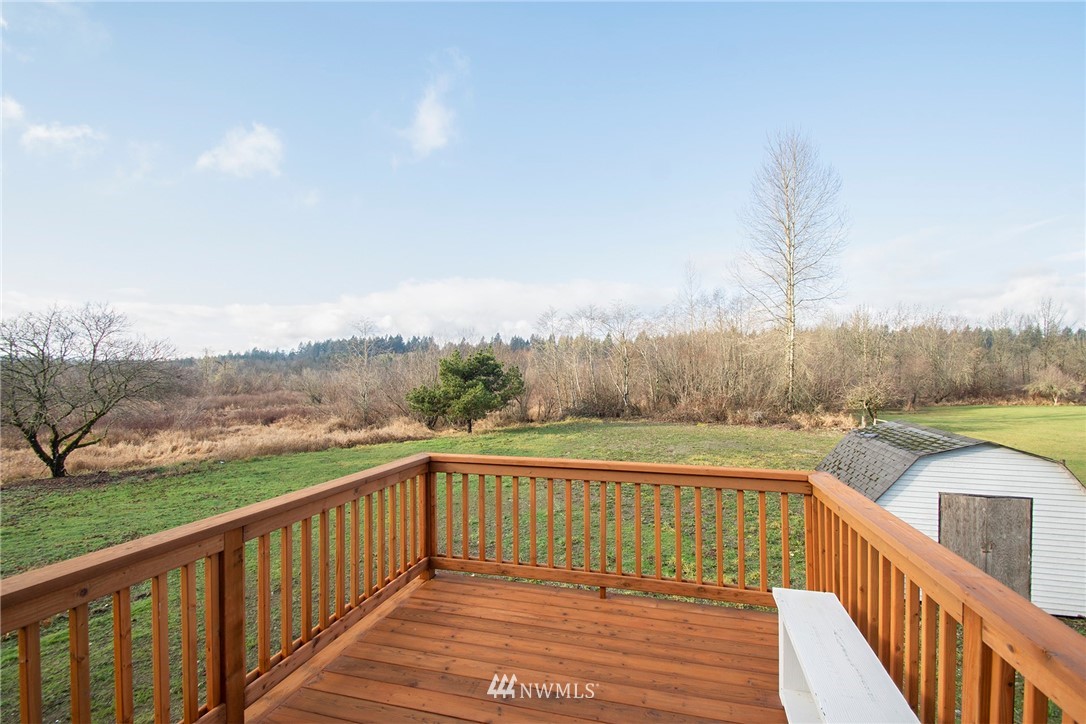 15941 Littlerock Road Southwest Rochester, WA 98579 - Photo 25 of 31 a view of city and mountain from a balcony