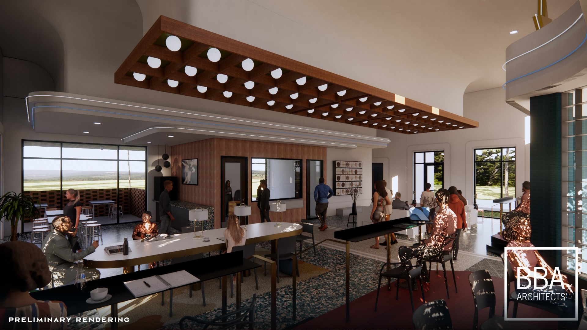 2114 Rowl Street Montgomery, TX 77316 - Photo 48 of 50 W. Blakely Hall is an event space for resident gatherings, featuring reclaimed hardwood floors similar to historic Texas dance halls.