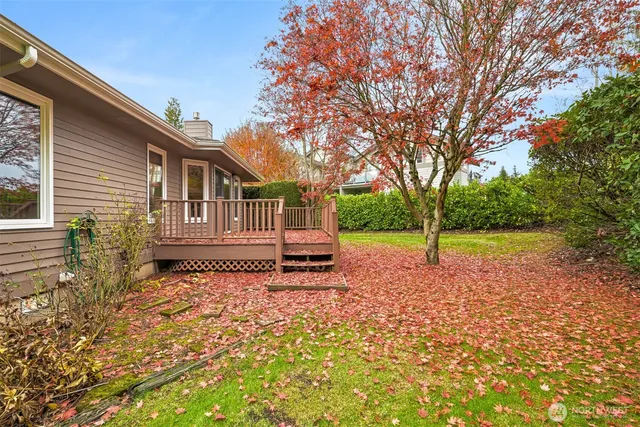 a house with trees in front of it