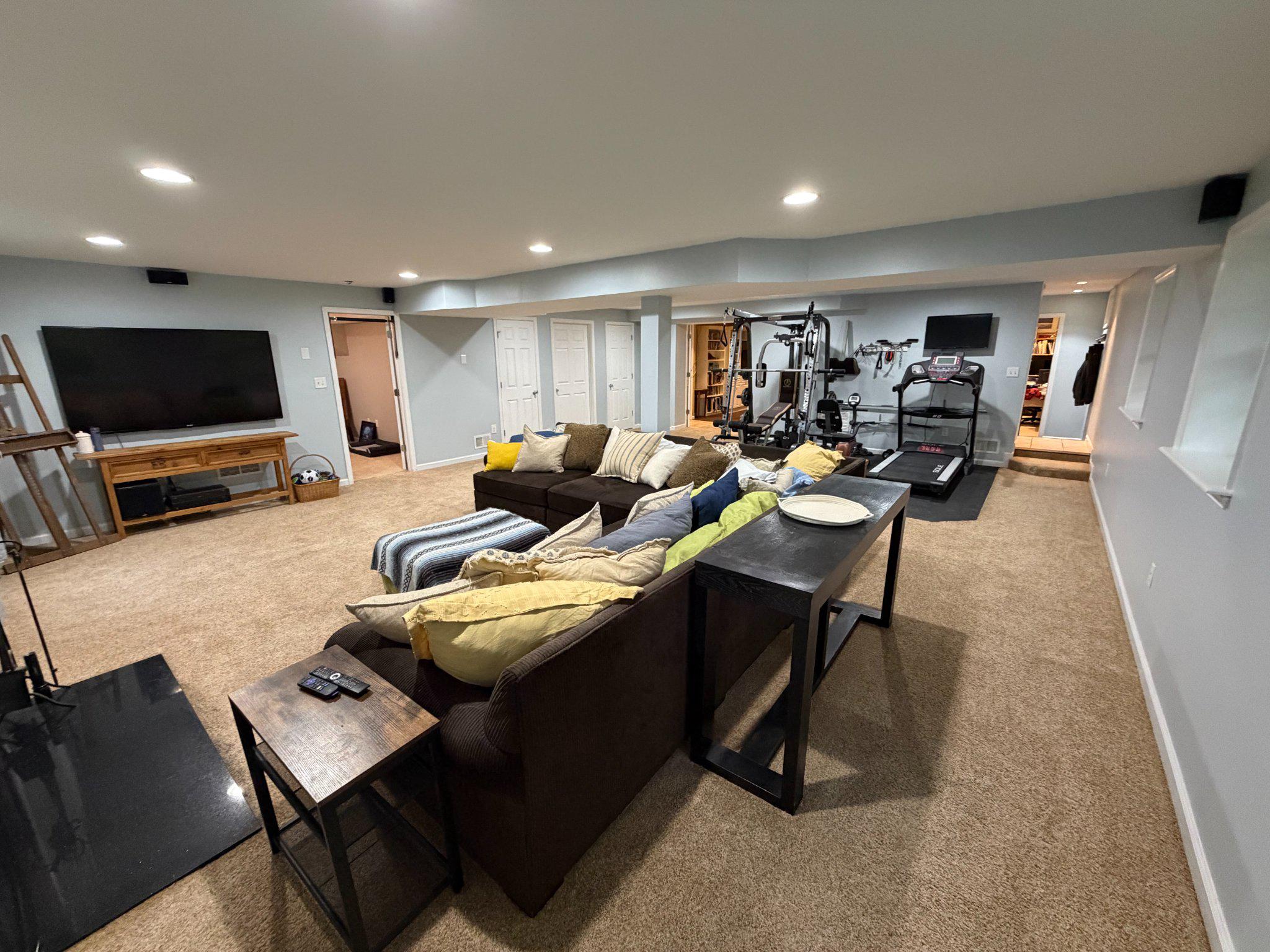 4001 Young Road Manchester, MD 21102 - Photo 36 of 65 Large versatile basement clubroom with gym.