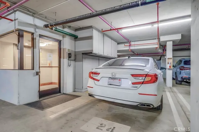 a view of car garage