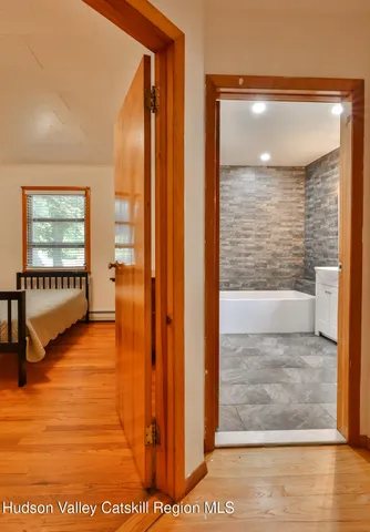 a bathroom with a toilet and a bathtub