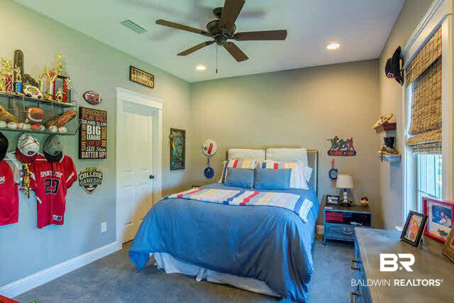 32576 Whimbret Way Daphne, AL 36527 - Photo 23 of 25 Bedrooms with neutral paints, high quality carpet, recessed lighting, and ceiling fans