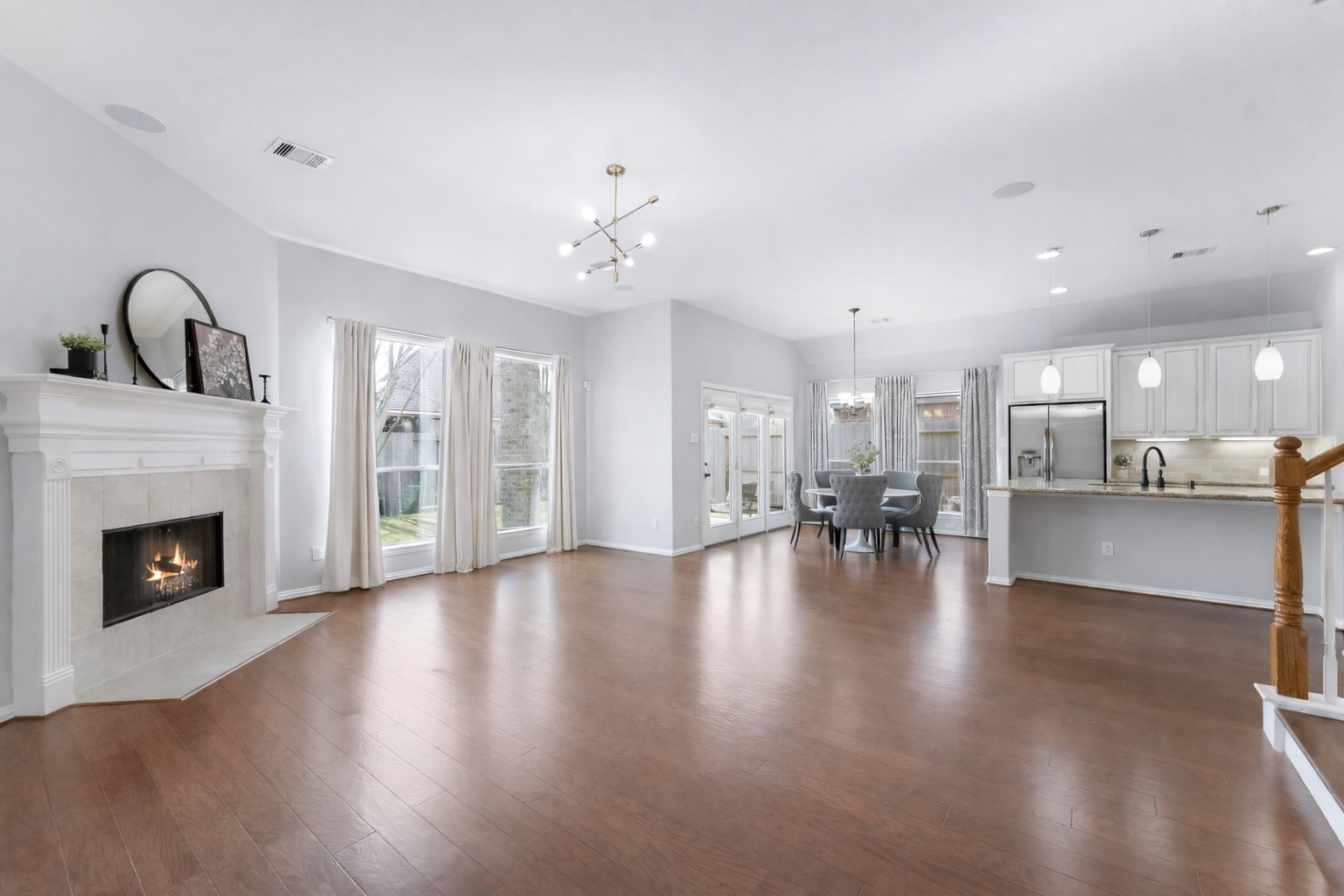 27515 Chris Ridge Court Spring, TX 77386 - Photo 31 of 31 You will love this open floor plan with high ceilings. The fireplace is perfect for those chilly winter days.