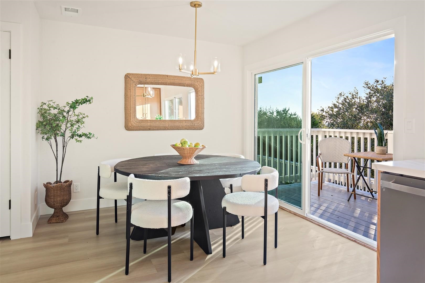2973 Ralston Way Hayward, CA 94541 - Photo 16 of 55 Dining area with light wood-style floors and a chandelier