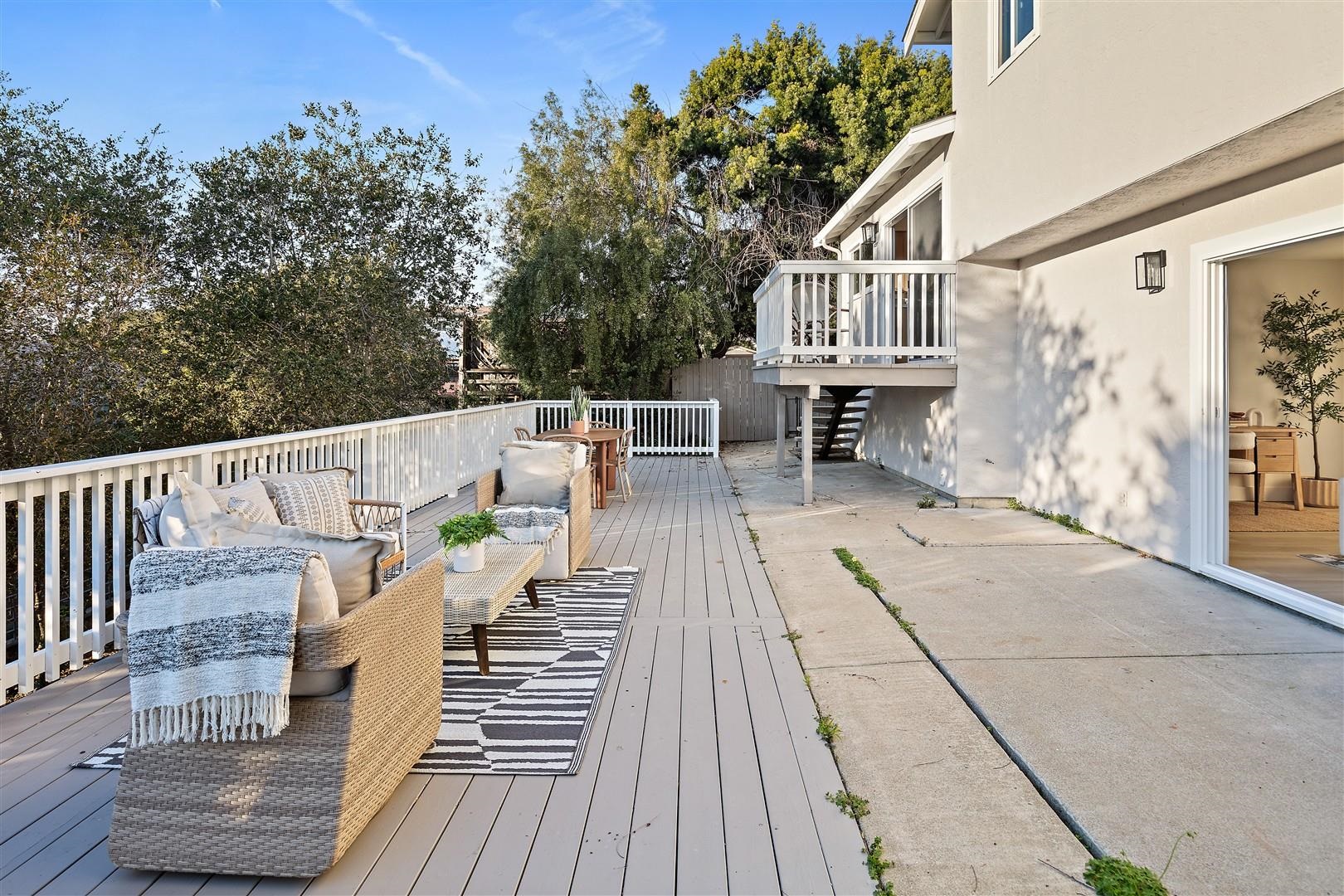 2973 Ralston Way Hayward, CA 94541 - Photo 42 of 55 Wooden terrace featuring outdoor lounge area and stairs