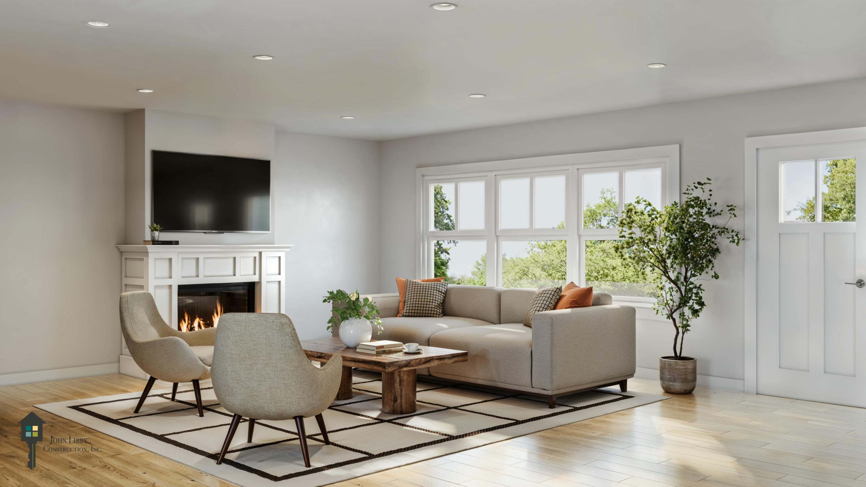 Lot 11 Spruce Knoll Road Wiscasset, ME 04578 - Photo 3 of 22 Living Room Rendering