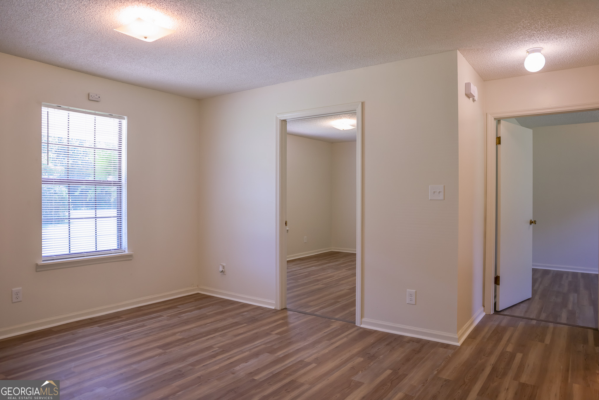 540 Veneys Mill Pond Road Parrott, GA 39877 - Photo 6 of 21 an empty room with wooden floor and windows