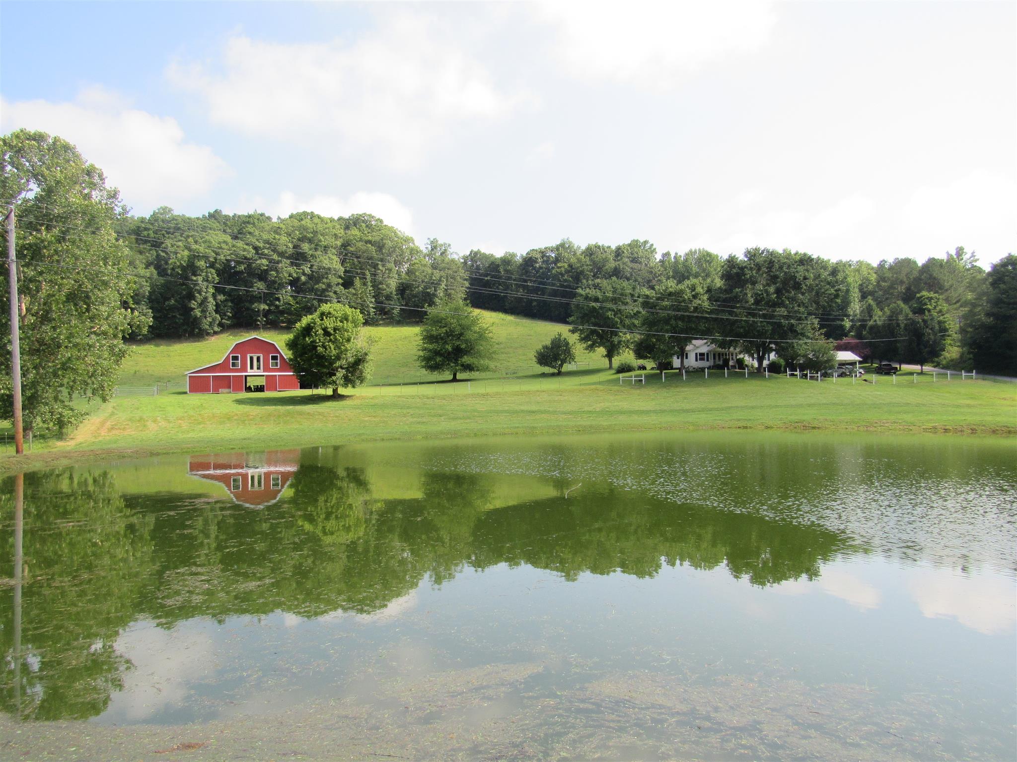 4580 Shannon Creek Road Goodspring, TN 38460 - Photo 1 of 25 a view of a lake with a yard and large trees