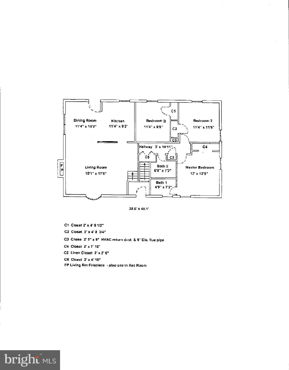 7506 Hamlet Street Springfield, VA 22151 - Photo 39 of 40 Main level floorplan