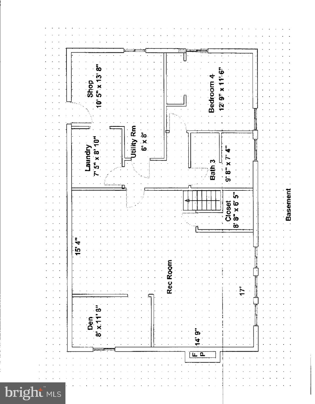 7506 Hamlet Street Springfield, VA 22151 - Photo 40 of 40 Lower level floorplan