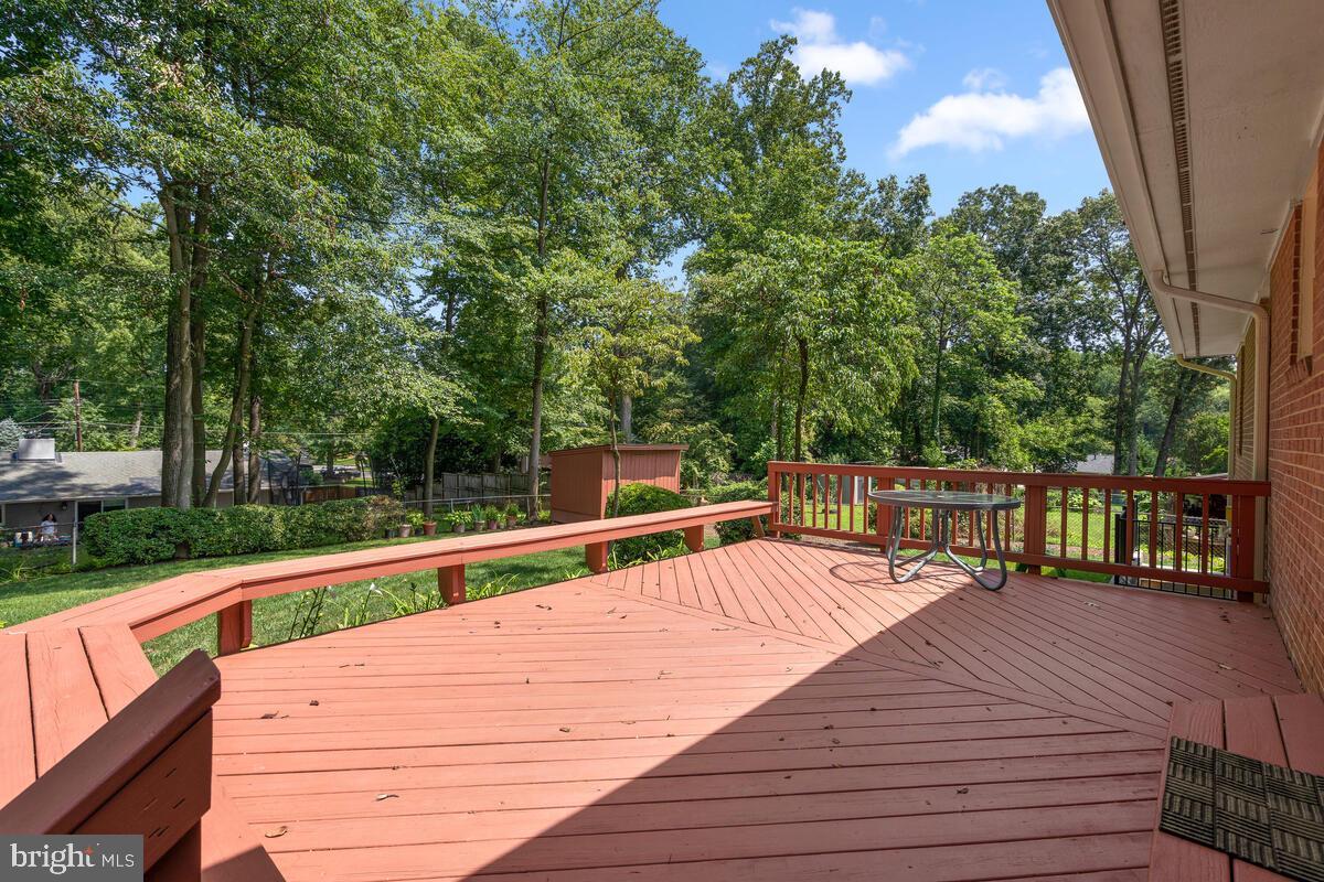 7506 Hamlet Street Springfield, VA 22151 - Photo 10 of 40 Walk out from dining room to back deck