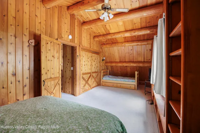 a view of a balcony from a room