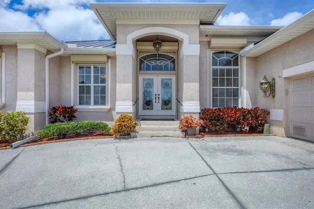 a front view of a house