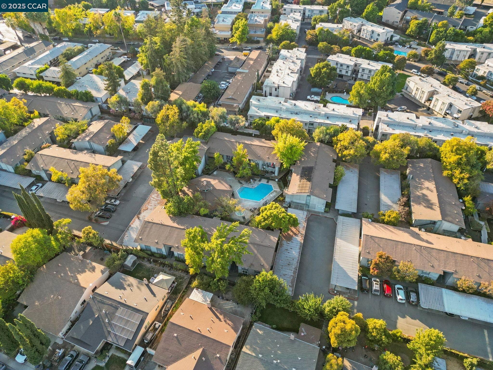 1036 Oak Grove Road, Unit 21 Concord, CA 94518 - Photo 22 of 23 an aerial view of a houses with yard