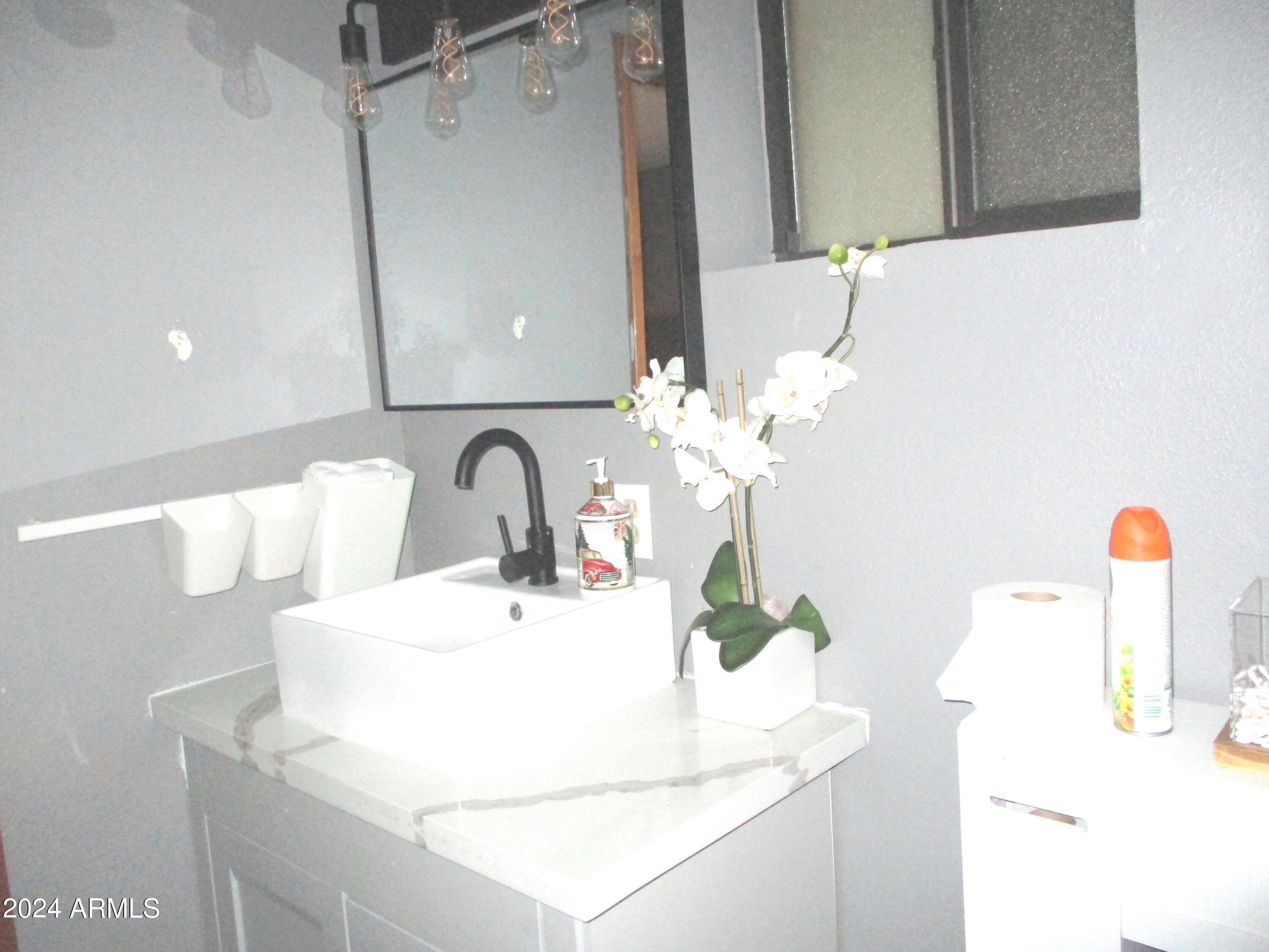 8539 Buffalo Road Strawberry, AZ 85544 - Photo 8 of 19 a bathroom with a sink and a mirror