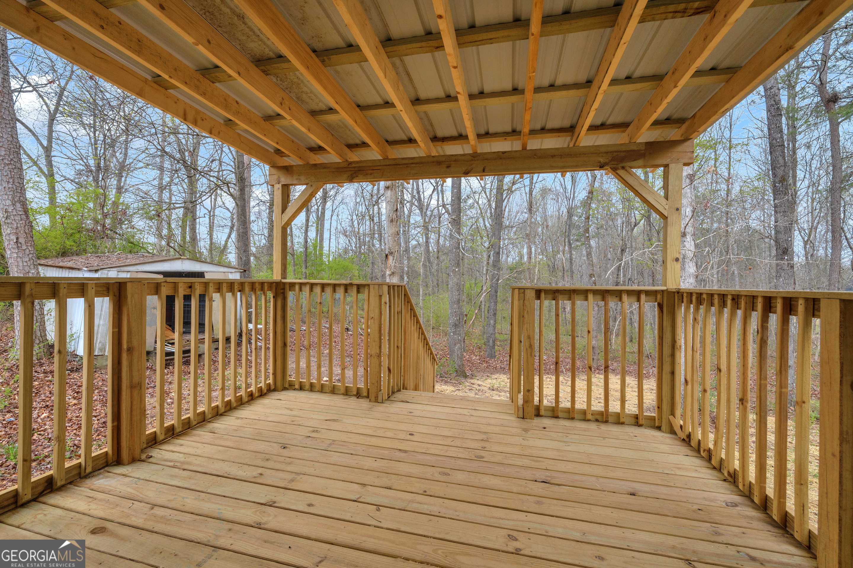 5620 Mize Road Toccoa, GA 30577 - Photo 24 of 37 a view of porch with wooden floor