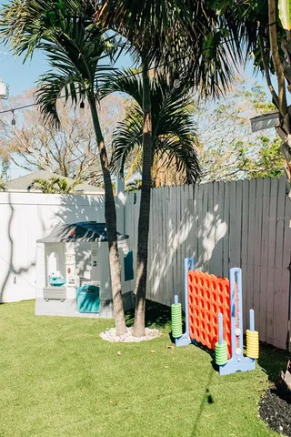 a view of outdoor space with garden