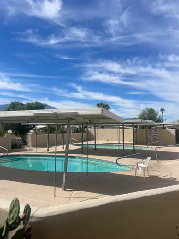 a house view with a garden space