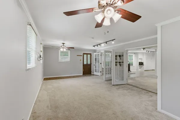 a view of an empty room