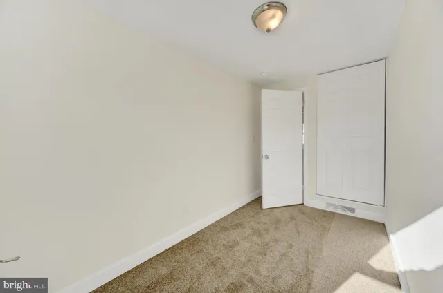 a view of an empty room