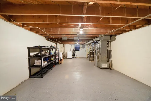 a view of a room with storage and utility