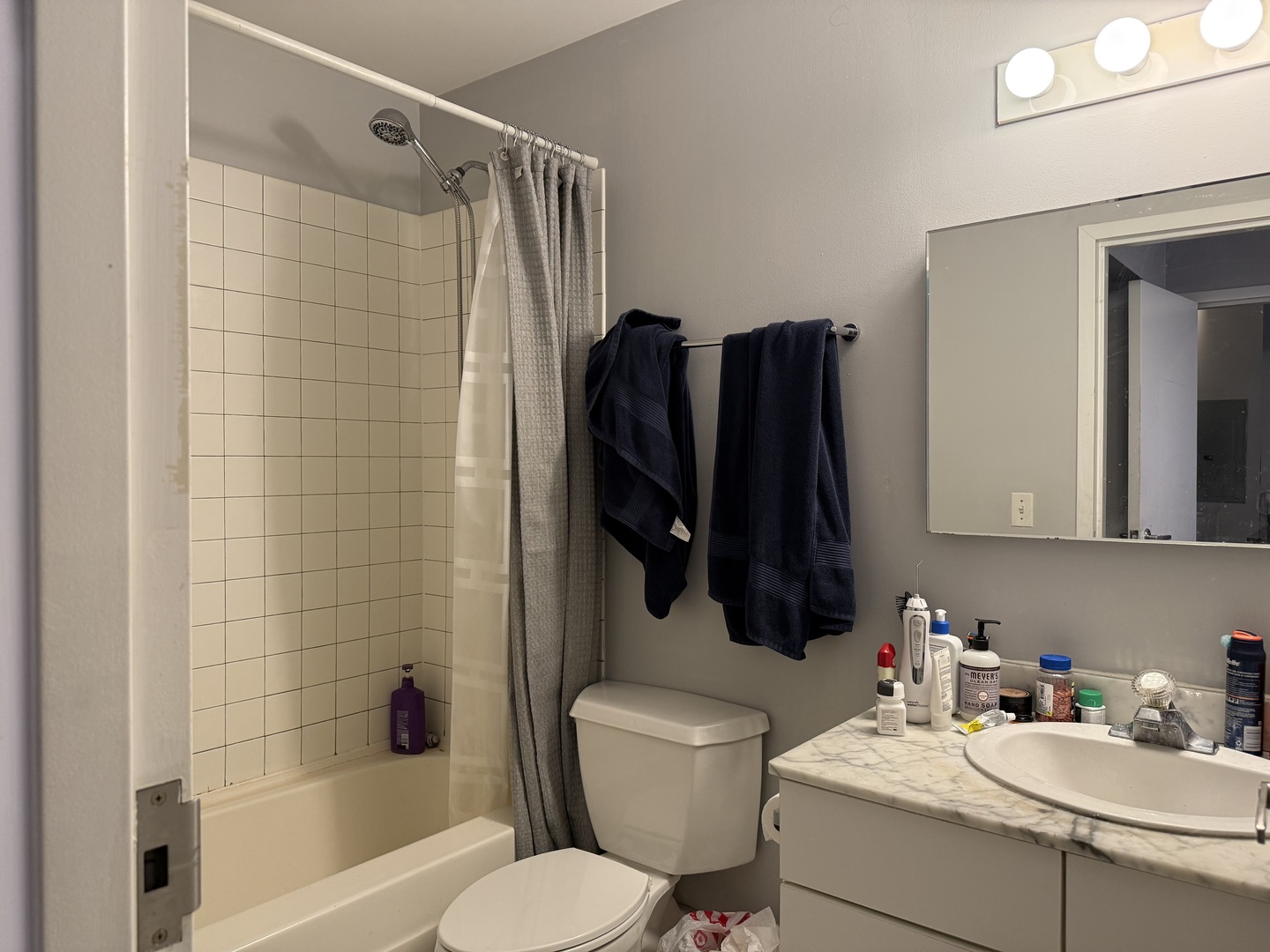 20 North State Street, Unit 801 Chicago, IL 60602 - Photo 8 of 11 a bathroom with a sink toilet and shower