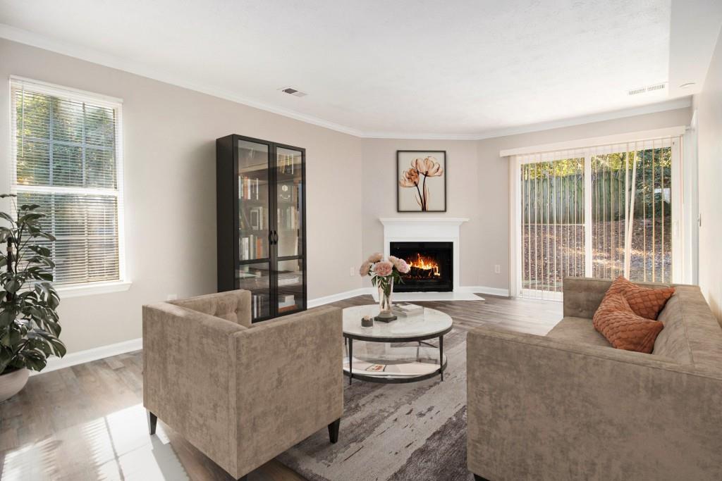 3521 Kingswood Trail Decatur, GA 30034 - Photo 2 of 26 a living room with furniture and a fireplace